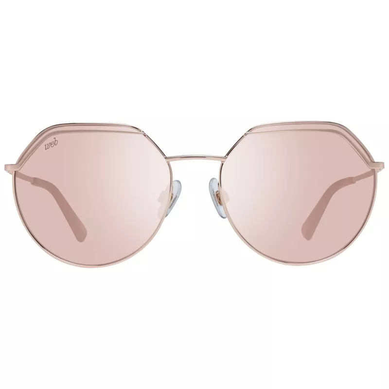 WEB EYEWEAR Óculos de sol de mulher WE0258-5833G Havana acetato armação quadrada lentes castanhas degradê 58/18/140 mm