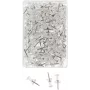 WEDO Pioneses, transparentes, 100 unid., espessura da agulha 12 mm, diâmetro da cabeça 10 mm, em caixa de plástico transparente (54 249)