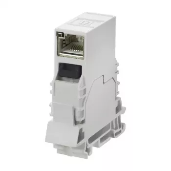 Weidmueller IE-TO-RJ45-C tomada RJ45 para calha DIN, Cat.6A blindada
