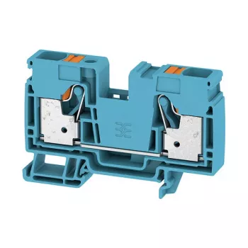 Weidmüller A2C 16 BL Borne de passagem, ligação por parafuso, 16 mm², 1000 V, 76 A, azul, calha DIN TS 35