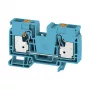Weidmüller A2C 16 BL Borne de passagem, ligação por parafuso, 16 mm², 1000 V, 76 A, azul, calha DIN TS 35
