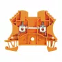 Weidmüller WDU 2.5 OR Borne de passagem, ligação por parafuso, 2,5 mm², laranja