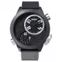 Relógio de quartzo WELDER MAN K32-9202 50mm para homem mostrador preto bracelete de pele