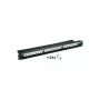 Wentronic Painel de patch 24 portas CAT6 UTP, montagem em rack 19