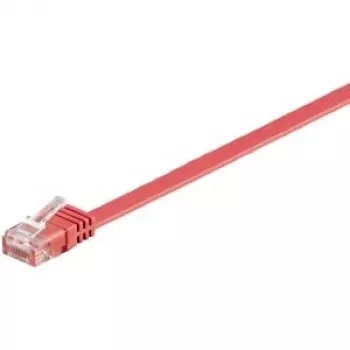 Wentronic 96400 Cabo de rede Cat6 U/UTP vermelho de 1m