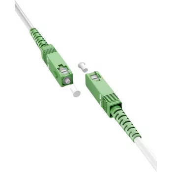 Wentronic Goobay 59597 Cabo Patch de Fibra Ótica SC/APC para SC/APC Single-Mode OS2, 5 m, LSZH, Branco