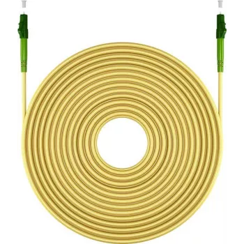 Cabo de rede de fibra ótica OS2 Single-Mode Wentronic Goobay 59629 LC/APC para LC/APC, 2 m, amarelo LSZH