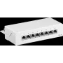 Wentronic Goobay 62069 Patch panel 26 portas Cat6 S/UTP blindado, montagem em rack 1U 19 polegadas, Branco