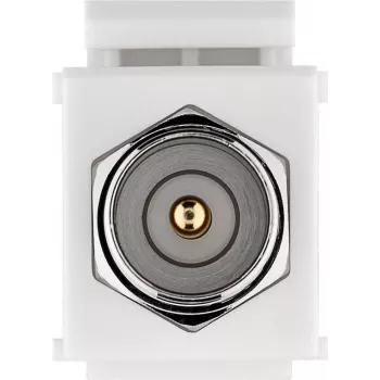 Cabo de passagem WENTRONIC Goobay 79955 ultraplano para janela/porta ficha F, ficha F para conector fêmea F, branco, secção plana 26 cm