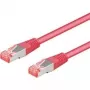 Wentronic Goobay Cabo de rede CAT 6a S/FTP, magenta, 1 m, LSZH, cobre 93682