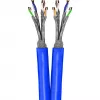 Wentronic Goobay Cabo de rede CAT 7A duplex S/FTP PiMF azul - condutor de cobre CU AWG 22/1 (75716)