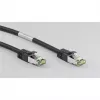 Wentronic Goobay Cabo de rede CAT 8.1, S/FTP (PiMF), preto, 3 m – LSZH sem halogéneos, cobre AWG 24 (66723)