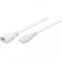Wentronic Goobay cabo de extensão para aparelhos C14 para C13, 1 m, branco 97582