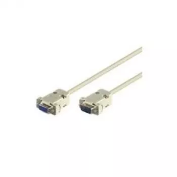 Wentronic Goobay Cabo de extensão D-SUB RS-232 9 pinos macho para fêmea, cinzento, 5 m 50225