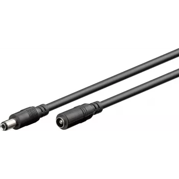 Wentronic Goobay Cabo de extensão de alimentação DC 2,5 mm, 10 m – para fonte de alimentação (71402)