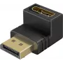 Wentronic Goobay Adaptador Angular DisplayPort 90° para Baixo Preto (77130)