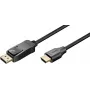 Cabo Wentronic Goobay DisplayPort para HDMI 1,8 m preto 4K@30Hz 80524