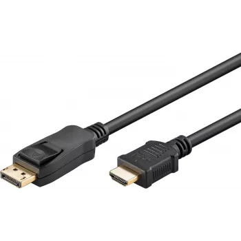 Cabo Wentronic Goobay DisplayPort para HDMI 1,8 m 4K UHD adaptador ativo 80521