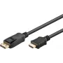 WENTRONIC Goobay cabo DisplayPort para HDMI 1,8m preto 80517