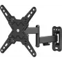 WENTRONIC Goobay FULLMOTION (S) Suporte de parede para TV para ecrãs de 19-43 polegadas, 20 kg, Full-Motion, orientável, inclinável, VESA até 200x200, Preto 79762