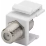 Módulo Keystone Wentronic Goobay SAT/antena ficha F para ficha F acoplador branco 79474