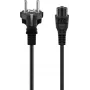 Cabo de extensão Wentronic Goobay, ficha Schuko para tomada Schuko, 1 m, preto, 16 A, 250 V, H05VV-F 3G1.5, ficha angular, CE/VDE 57846