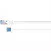 Goobay Cabo patch ultraflexível Cat 6A Slim U/UTP, fichas extracurtas, 5 m, branco (74299)