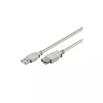 Wentronic Goobay Cabo de extensão USB 2.0 Hi-Speed, cinzento, 3 m, Type-A ficha macho para Type-A conector fêmea 50961