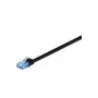 Cabo de rede Wentronic RJ45 Cat6a U/UTP, 2 m, ligações banhadas a ouro, 10 Gbps 96323