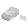 Wentronic Ficha modular RJ45 blindada 8P8C para cabo redondo, a granel