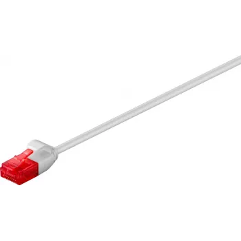 Cabo patch Slim Line Cat6 U/UTP Wentronic, 0,15 m, marfim 71545