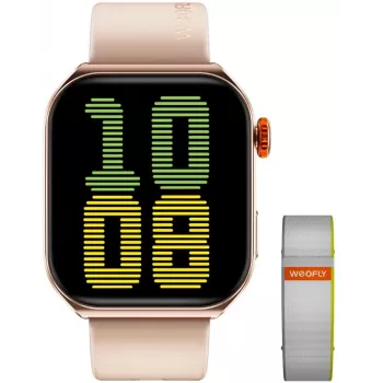 Smartwatch WEOFLY Edge 2 dourado