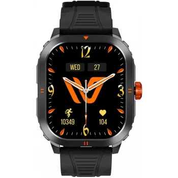 Smartwatch WEOFLY Pioneer, AMOLED de 1,95 polegadas, preto