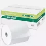 WEPA Comfort Rolo de toalhas de mão, 2 folhas, branco extra, gofrado em linhas, cola de núcleo azul, 205 mm de largura, 150 m de comprimento, 6 rolos (316800)