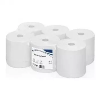 Papel de cozinha WEPA Super Soft 2 folhas branco extra, 140 m, 198 mm, gofrado, 100% celulose, 1 rolo (317140)