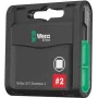 Wera 05057790001 Bit-Check conjunto de 20 bits com suporte Rapidaptor, revestimento diamantado, codificação de cores Take it easy