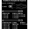 Wera Conjunto de 17 peças Kraftform Kompakt 60 com pontas, fenda, Phillips, Pozidriv, TORX BO 05051042001