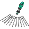 Wera Conjunto de 17 peças Kraftform Kompakt 60 com pontas, fenda, Phillips, Pozidriv, TORX BO 05051042001