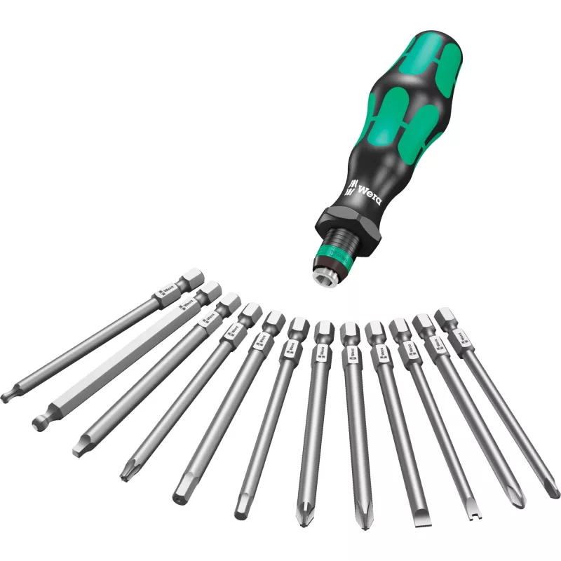 Wera Conjunto de 17 peças Kraftform Kompakt 60 com pontas, fenda, Phillips, Pozidriv, TORX BO 05051042001