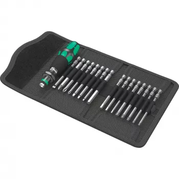 Wera Conjunto de 17 peças Kraftform Kompakt 60 com pontas, fenda, Phillips, Pozidriv, TORX BO 05051042001
