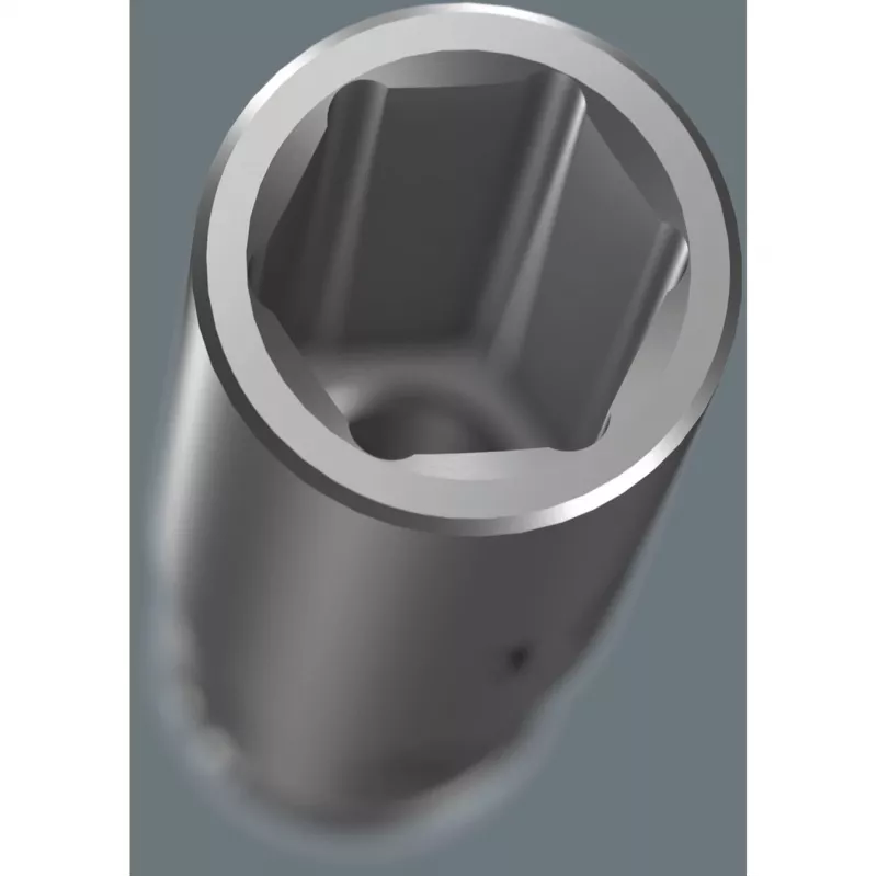 Conjunto de chaves de caixa Wera 3/8 inch com encaixe profundo em barra magnética, 9 peças, métrico, preto/verde