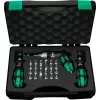 Wera 7445/46/47 conjunto de chaves de fendas dinamométricas, 27 peças (0,3-6,0 Nm) com suporte de pontas Rapidaptor, caixa têxtil 05350451001