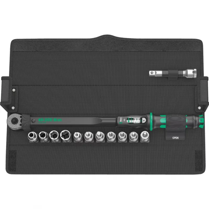 Conjunto de chaves dinamométricas Wera Click-Torque C 3 Set 1, encaixe 1/2