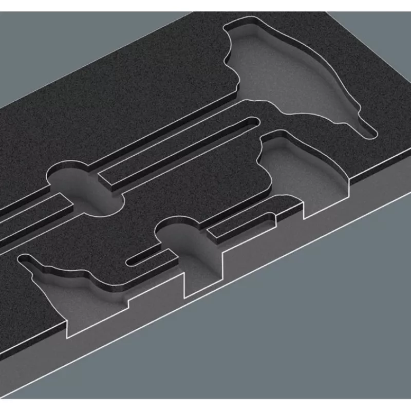 Wera Kraftform Plus conjunto de 6 chaves de fendas com perfis fenda, Phillips e Pozidriv, Lasertip e suporte de parede