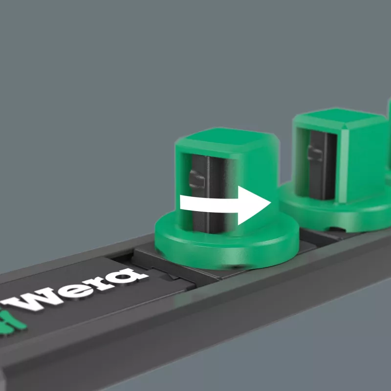 Wera barra magnética para chaves de caixa A Imperial 1/4 polegadas, 4 suportes, 05005420001