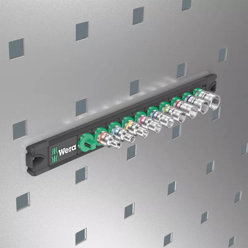Wera barra magnética para chaves de caixa A Imperial 1/4 polegadas, 4 suportes, 05005420001