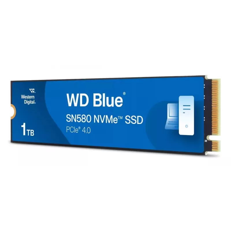 Western Digital WD Blue SN580 1TB M.2 2280 PCIe Gen4 x4 NVMe SSD - 4150MB/s leitura, 4150MB/s escrita, 600 TBW