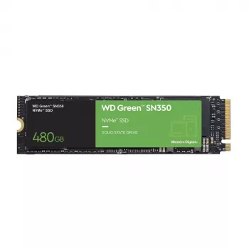 SSD Western Digital WD Green SN350 480GB M.2 2280 PCIe NVMe - leitura 2400 MB/s, escrita 1650 MB/s