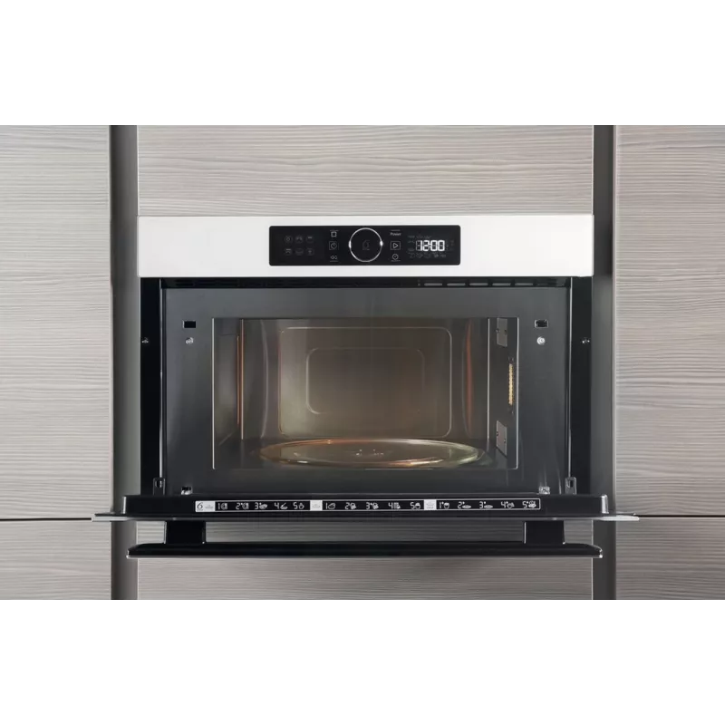 Whirlpool AMW 730 WH Micro-ondas de encastrar com grelhador, 31 L, 1000 W, branco