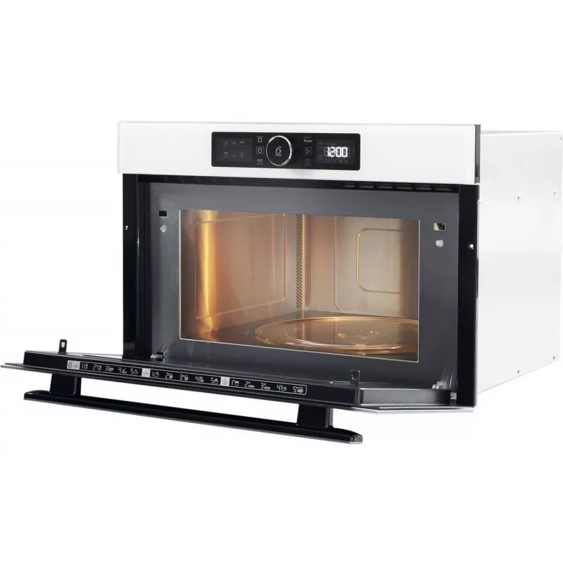 Whirlpool AMW 730 WH Micro-ondas de encastrar com grelhador, 31 L, 1000 W, branco